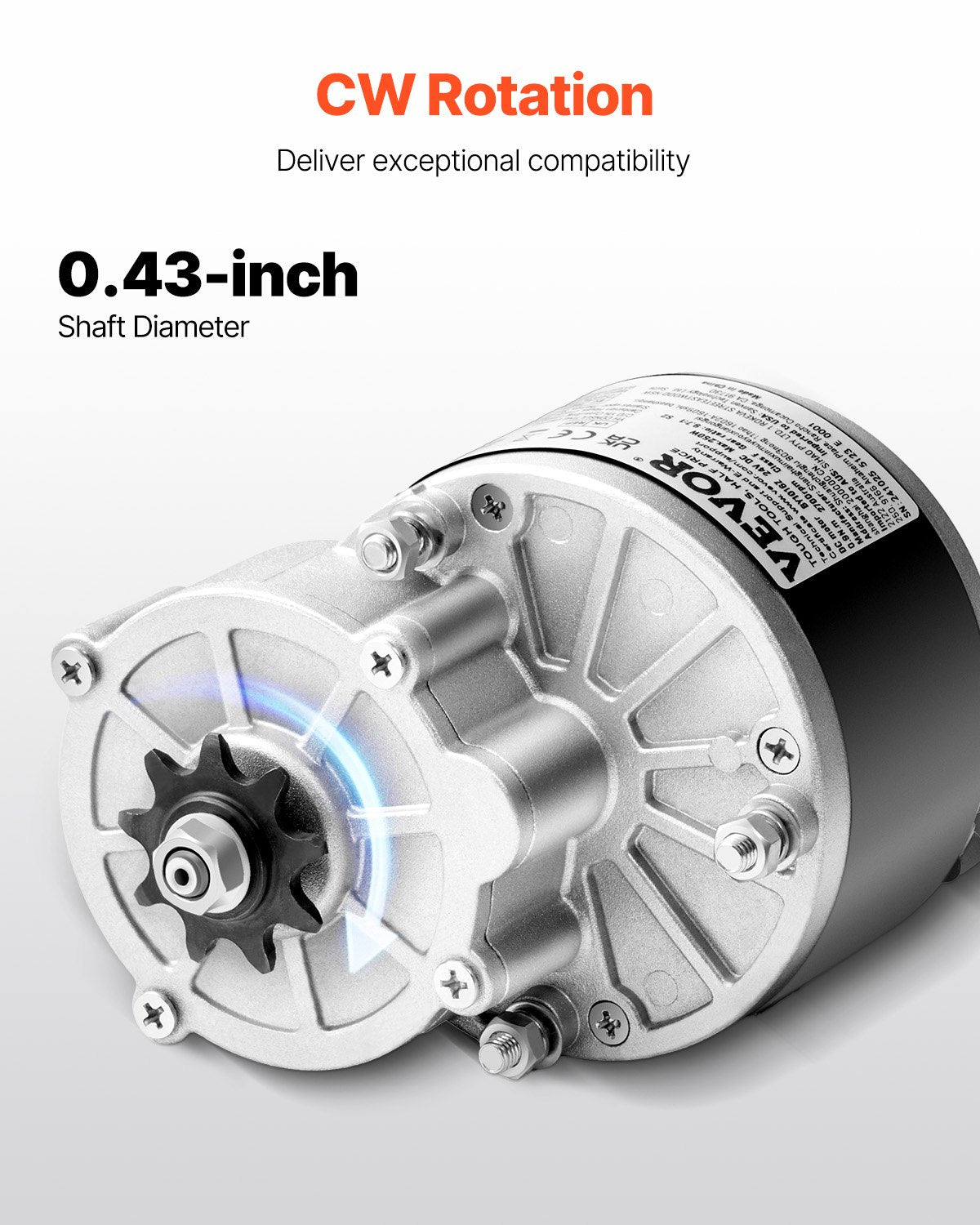 250W Electric Powerful DC Motor Kit 24V 2700rpm with Upgraded Speed Controller