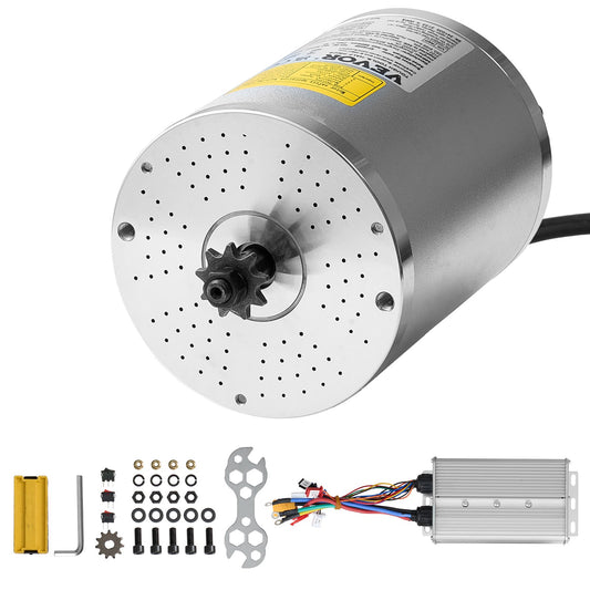 72V 3000W elektrisk borstlös DC-motorsats med uppgraderad hastighetsregulator
