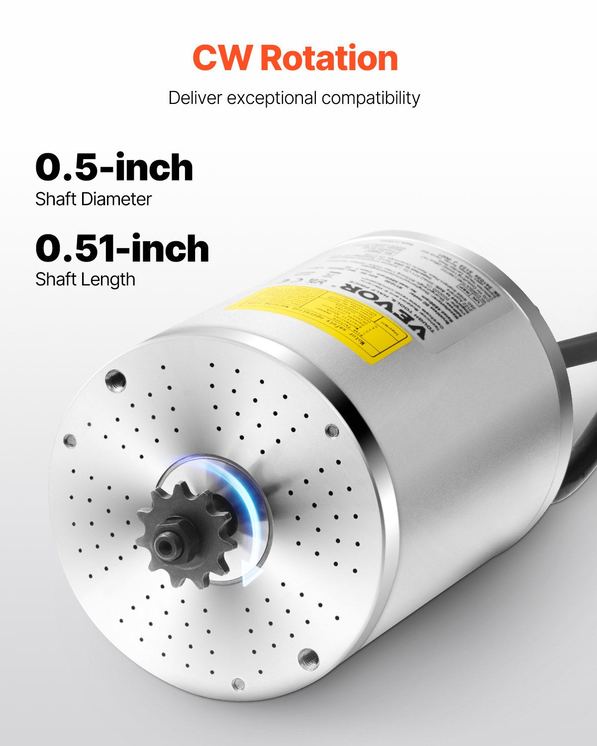 3000W Electric Brushless DC Motor 60V 4800rpm Motor for E-Bike Dirt Bike