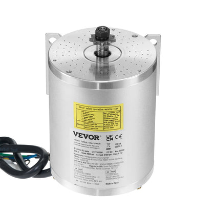 3000W elektrisk borstlös DC-motorsats 72V 4900rpm med hastighetsregulator