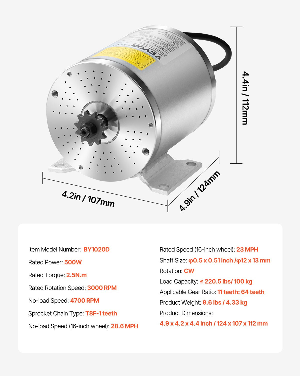 500 W elektrischer bürstenloser Gleichstrommotor-Bausatz, 36 V, 3000 U/min, mit verbessertem Controller