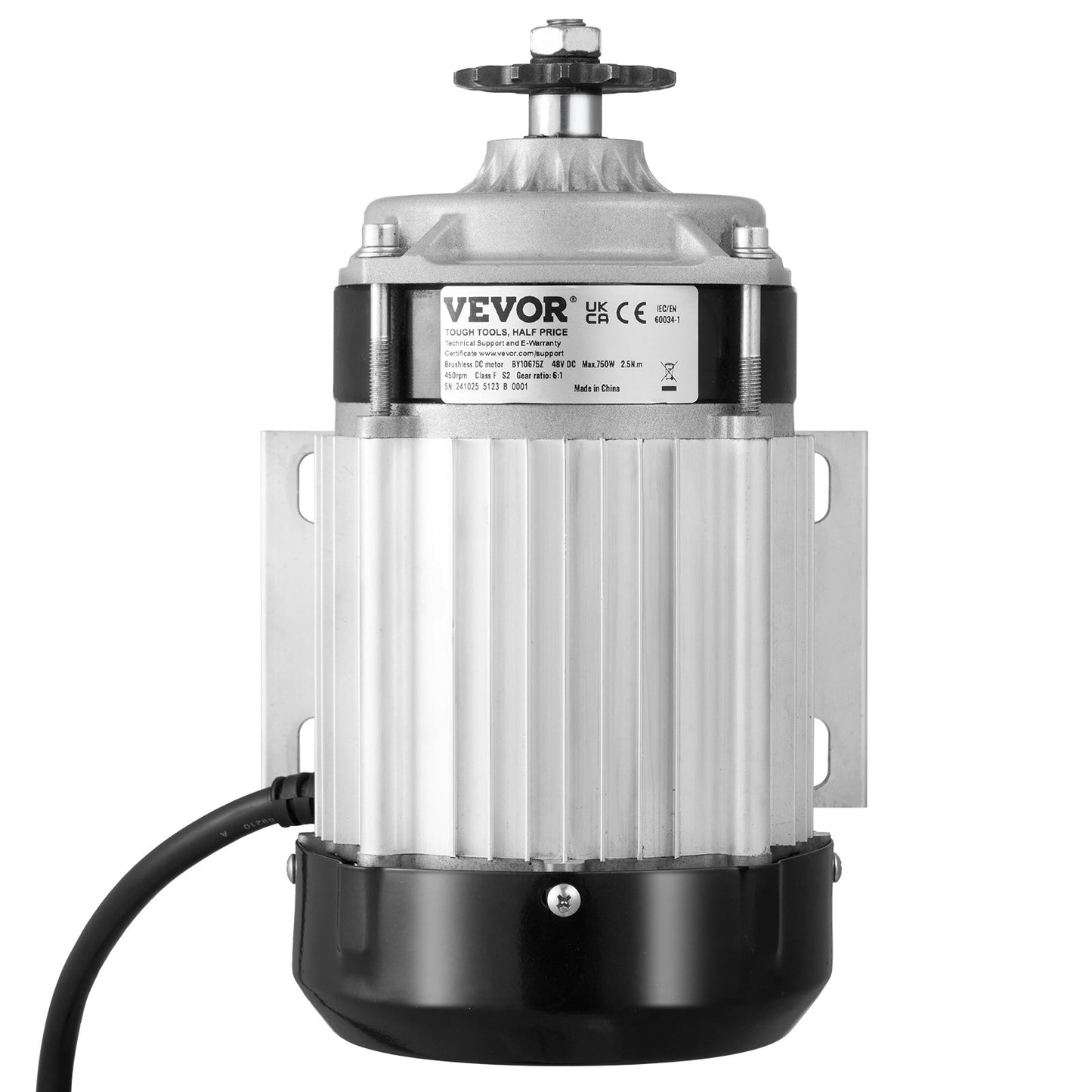 750W Electric Brushless DC Motor Kit 48V 2700rpm with Upgraded Controller