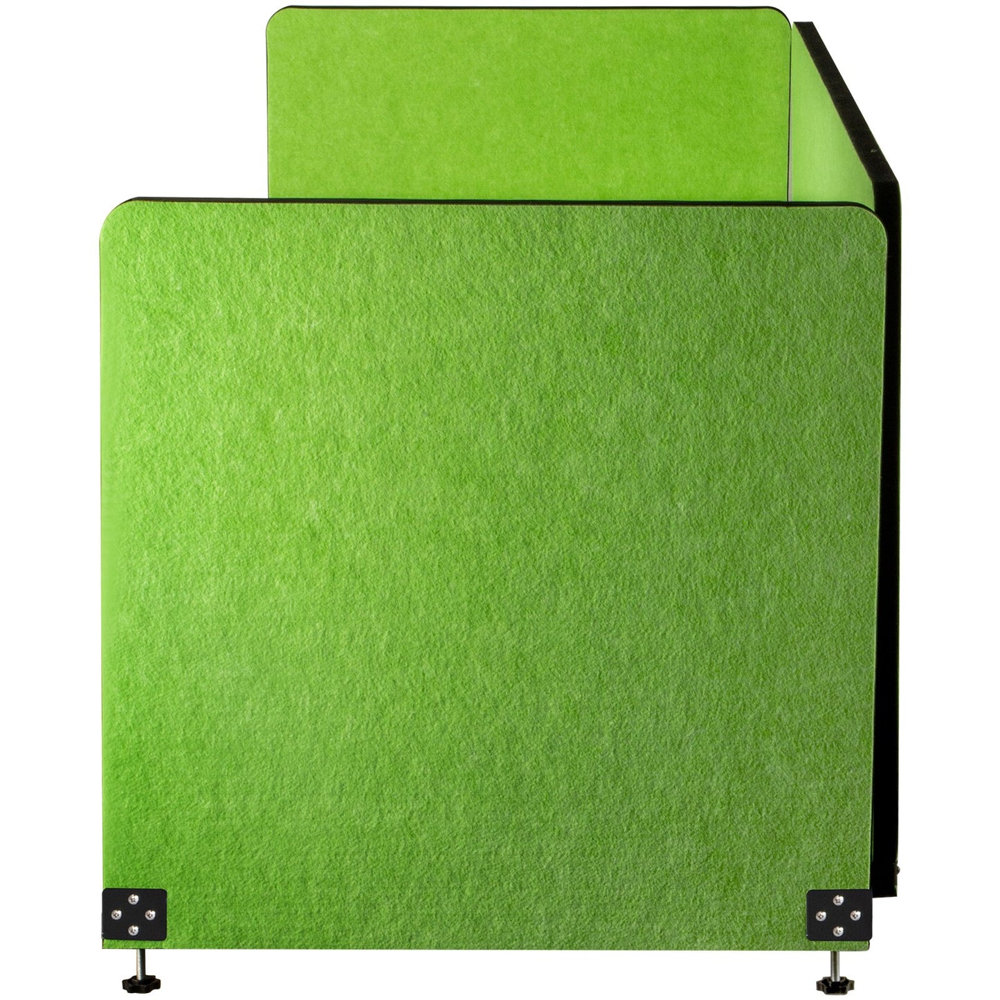 Desk Divider 60'' Desk Privacy Panel, 3 Paneler Privacy Akustisk Panel, Ljudabsorberande Akustisk Privacy Panel, Minska brus och visuella distraktioner, Lättvikts Clamp-on Divider Grön
