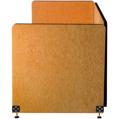 Desk Divider 60'' Desk Privacy Panel, 3 Paneler Privacy Akustisk Panel, Ljudabsorberande Akustisk Privacy Panel, Minska brus och visuella distraktioner, Lättvikts Clamp-on Divider Gul