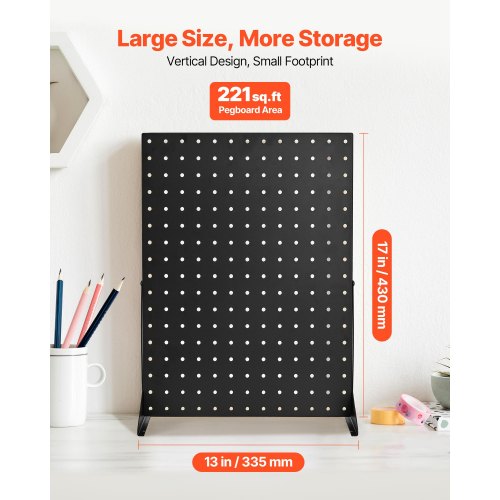 Pegboard Displayställ Bordsskiva Pegboardpaneler Display Svart (4 ST)