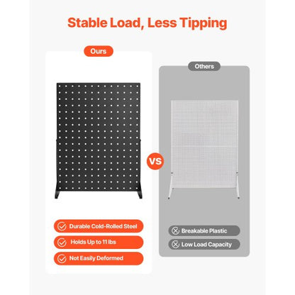 Pegboard Displayställ Bordsskiva Pegboardpaneler Display Svart (4 ST)