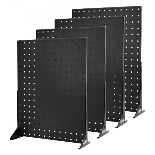 Pegboard Displayställ Bordsskiva Pegboardpaneler Display Svart (4 ST)