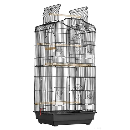Bird Flight Cage 39 i hängande parakitbur i metall för Cockatiels papegoja