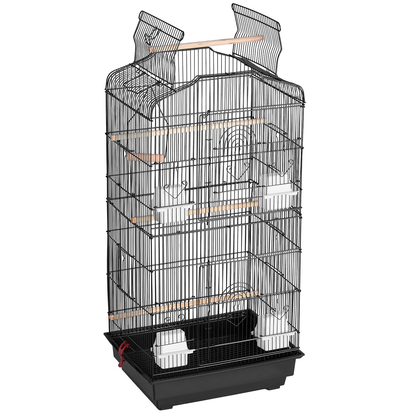Bird Flight Cage 39 i hängande parakitbur i metall för Cockatiels papegoja