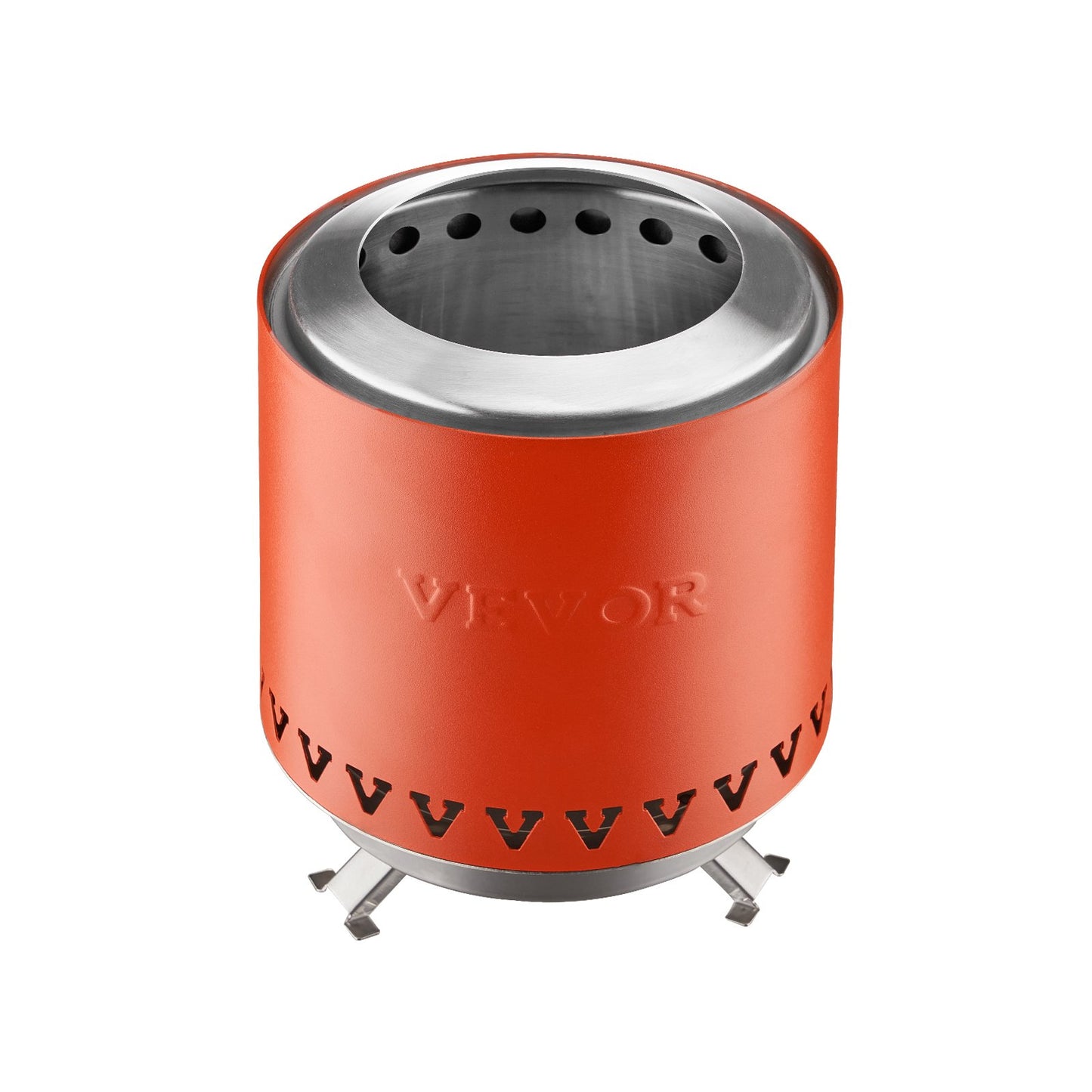 Tabletop Fire Pit 6 Inch Stainless Steel Fire Pit Indoor Outdoor Red