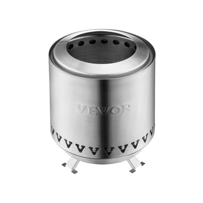 Tabletop Fire Pit 6 Inch Stainless Steel Fire Pit Indoor Outdoor Silver