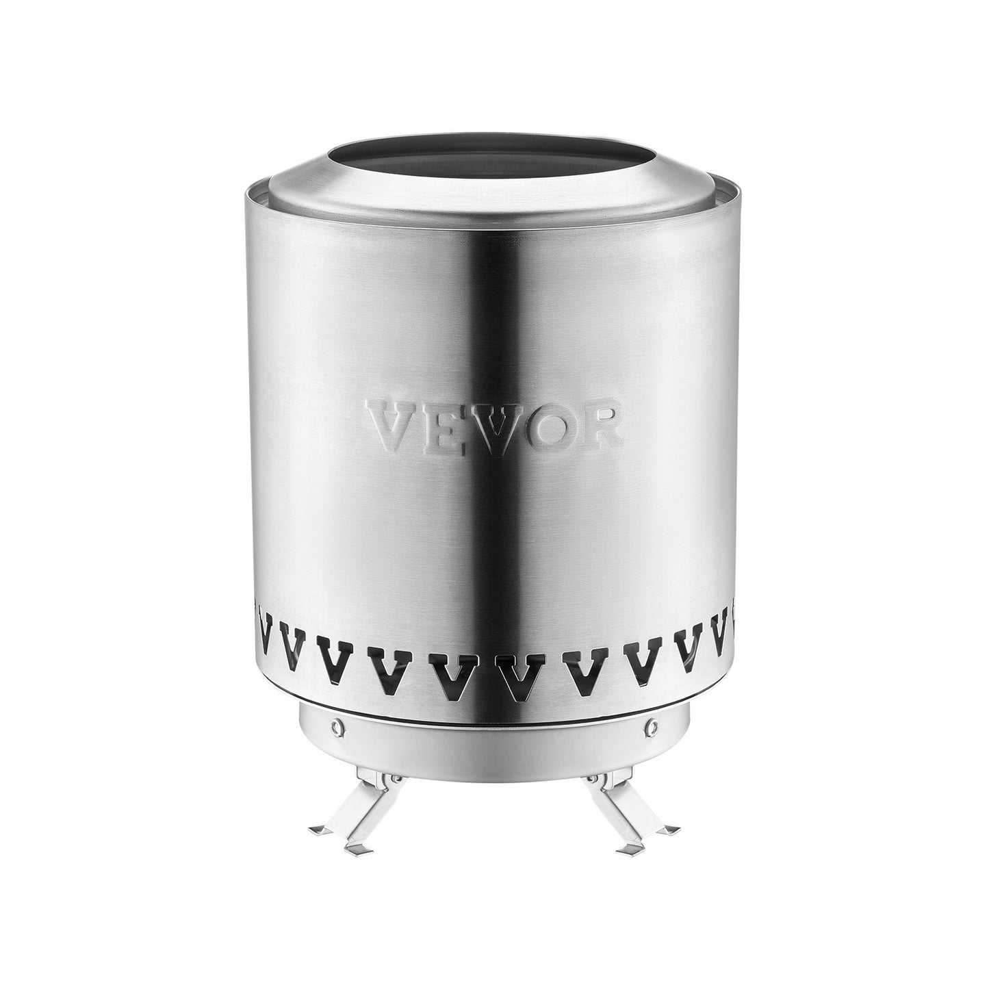 Tabletop Fire Pit 6 Inch Stainless Steel Fire Pit Indoor Outdoor Silver