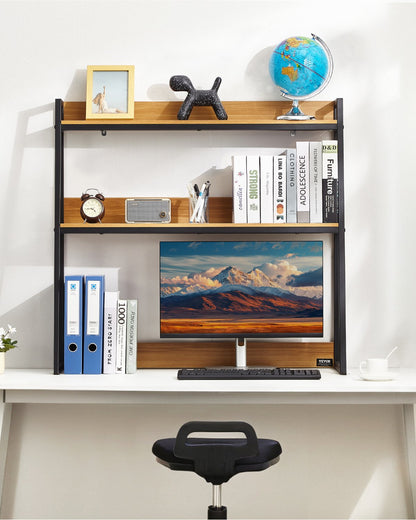 Desktop Bookshelf Desktop Storage Organizer 2-Tier for Office and Home