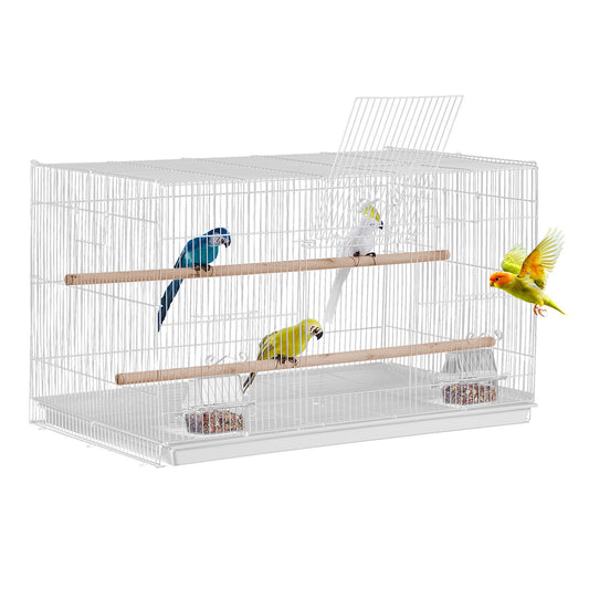 Bird Flight Cage 18 i Small Metal Parakit Cage för Cockatiels White