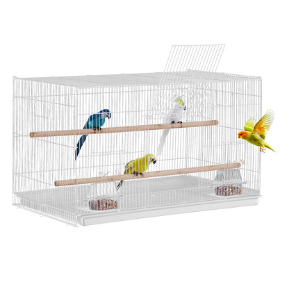 Bird Flight Cage 18 i Small Metal Parakit Cage för Cockatiels White
