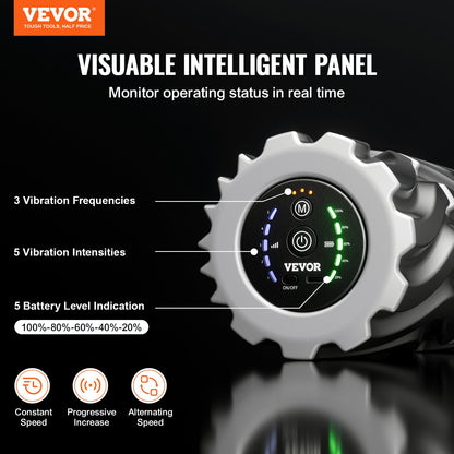 Vibrating Foam Roller 5 intensities &amp; 3 frequencies Electric Foam Roller