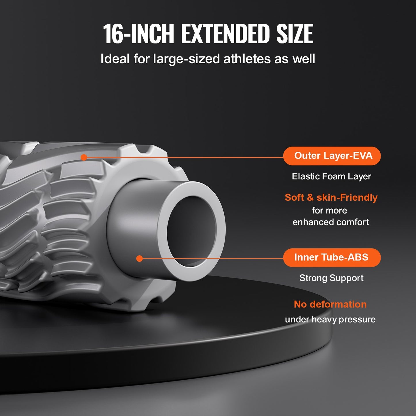 Vibrating Foam Roller 5 intensities &amp; 3 frequencies Electric Foam Roller