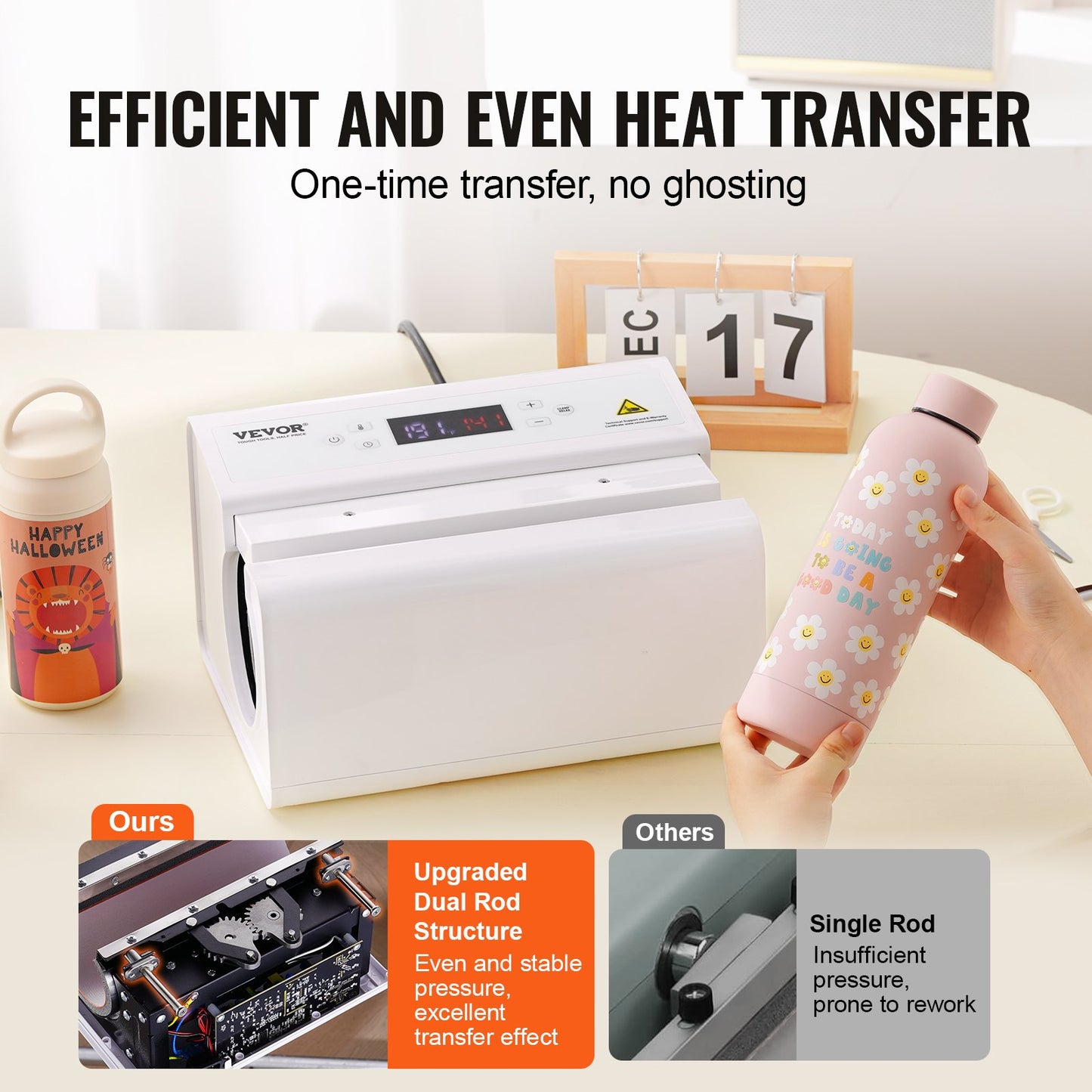 Auto Tumbler Heat Press Machine 11-30oz Sublimationsmugg Heat Press White