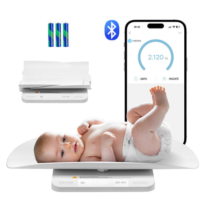 Baby Scale Smart Bluetooth Digital Scale for Infant Weight with Hold Function