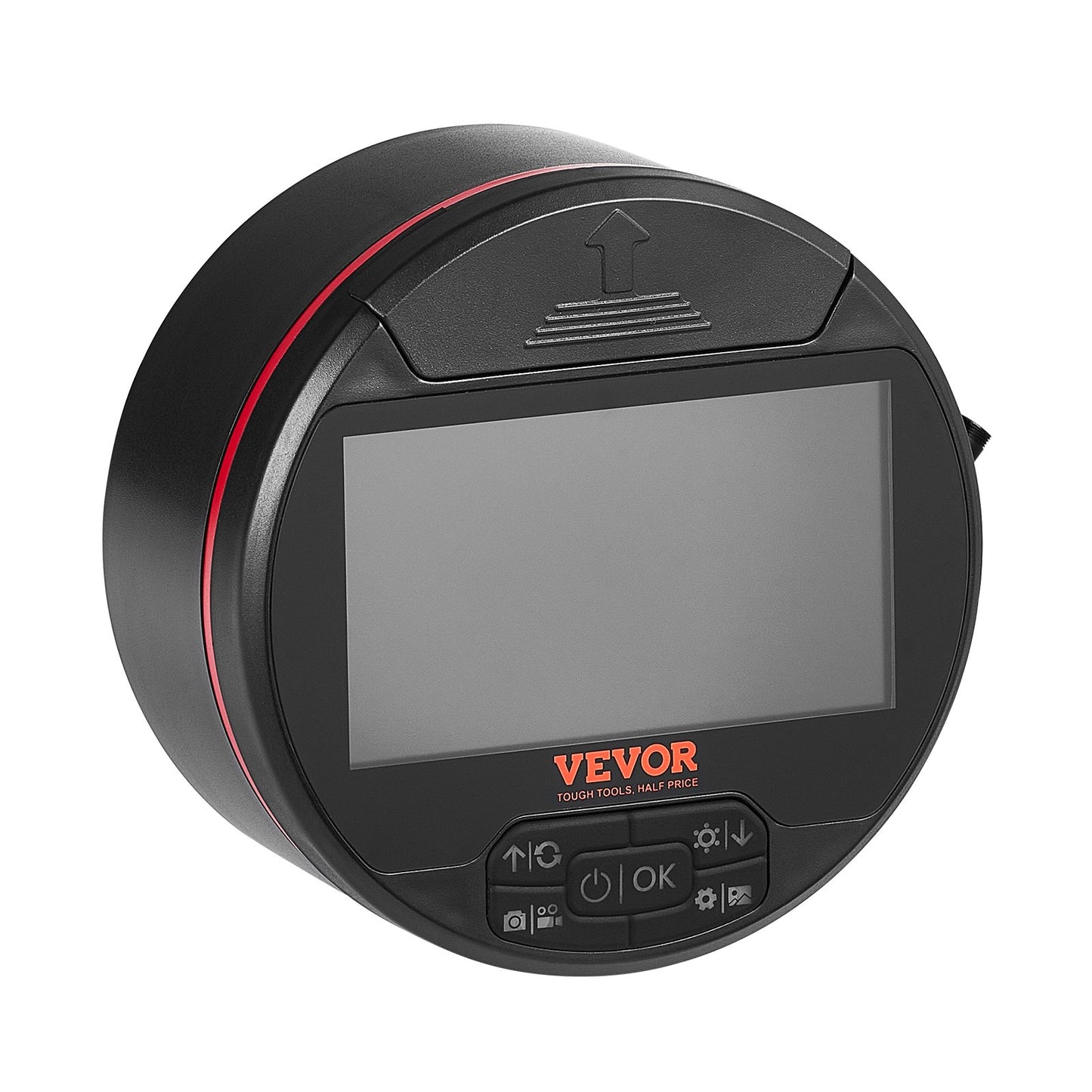 Borescope endoskopkamera med tre linser med 4,3" IPS-skärm 8 + 2 lampor