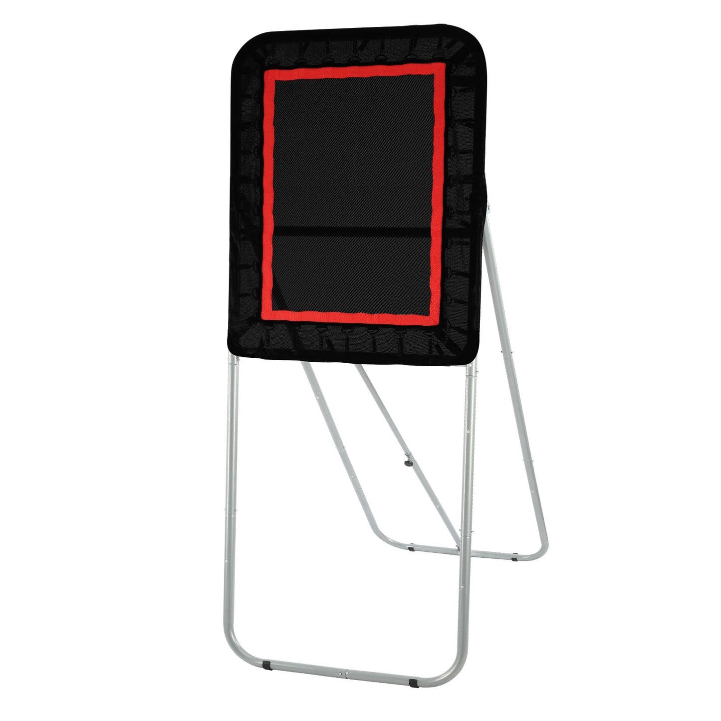 Folding Lacrosse Rebounder for Backyard, 3x4 Ft Volleyball Bounce Back Net, Pitchback Throwback Baseball Softball Return Training Screen, Adjustable Angle Shooting Practice Training Wall, Black