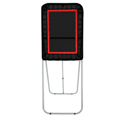 Folding Lacrosse Rebounder for Backyard, 3x4 Ft Volleyball Bounce Back Net, Pitchback Throwback Baseball Softball Return Training Screen, Adjustable Angle Shooting Practice Training Wall, Black