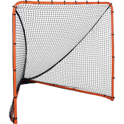Lacrosse Goal, 6' x 6' Lacrosse Net, Folding Portable Backyard Lacrosse Training Equipment, Steel Frame Training Net, Snabb och enkel installation Lacrosse Goal, Perfekt för ungdomsträning för vuxna, Orange