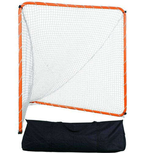 Lacrosse Goal, 6' x 6' Lacrosse Net, Steel Frame Backyard Lacrosse Training Equipment, Portable Lacrosse Goal med bärväska, Snabb och enkel installation, Perfekt för ungdomsträning, Orange |  EU