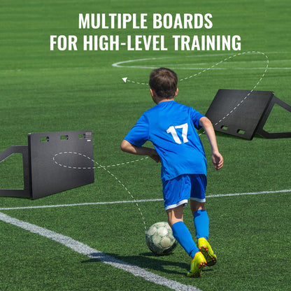 Soccer Rebounder Board, 45"X18" bärbar fotbollsvägg med 2 vinklar Rebound, hopfällbar HDPE Kickback Rebound Board, fotbollsträningsutrustning för barn och vuxna, passnings- och skjutträning