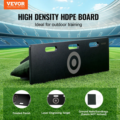 40"X12" fotbollsrebounderboard bärbar fotbollsvägg med 2 vinklar rebound