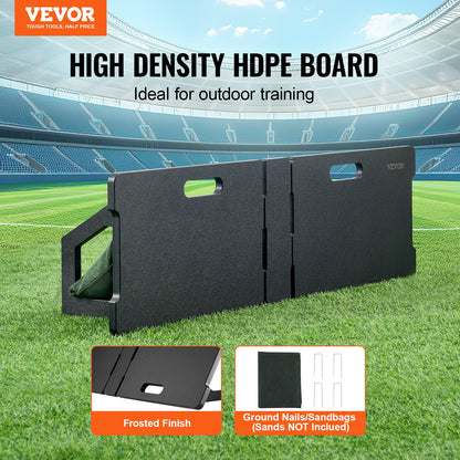 45"X13" fotbollsrebounderboard bärbar fotbollsvägg med 2 vinklar rebound