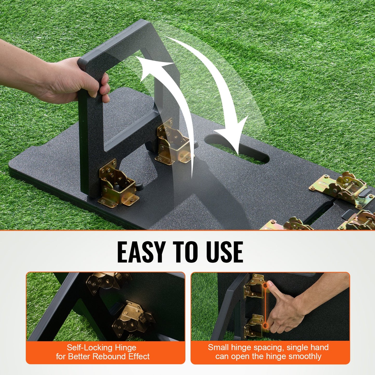 45"X13" fotbollsrebounderboard bärbar fotbollsvägg med 2 vinklar rebound