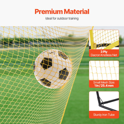 7x7FT Soccer Rebounder Portable Football Training Net with Portable Bag