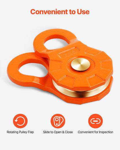 30 Ton Snatch Block Pulley Snatch 66,000 lbs Capacity Off Road Recovery