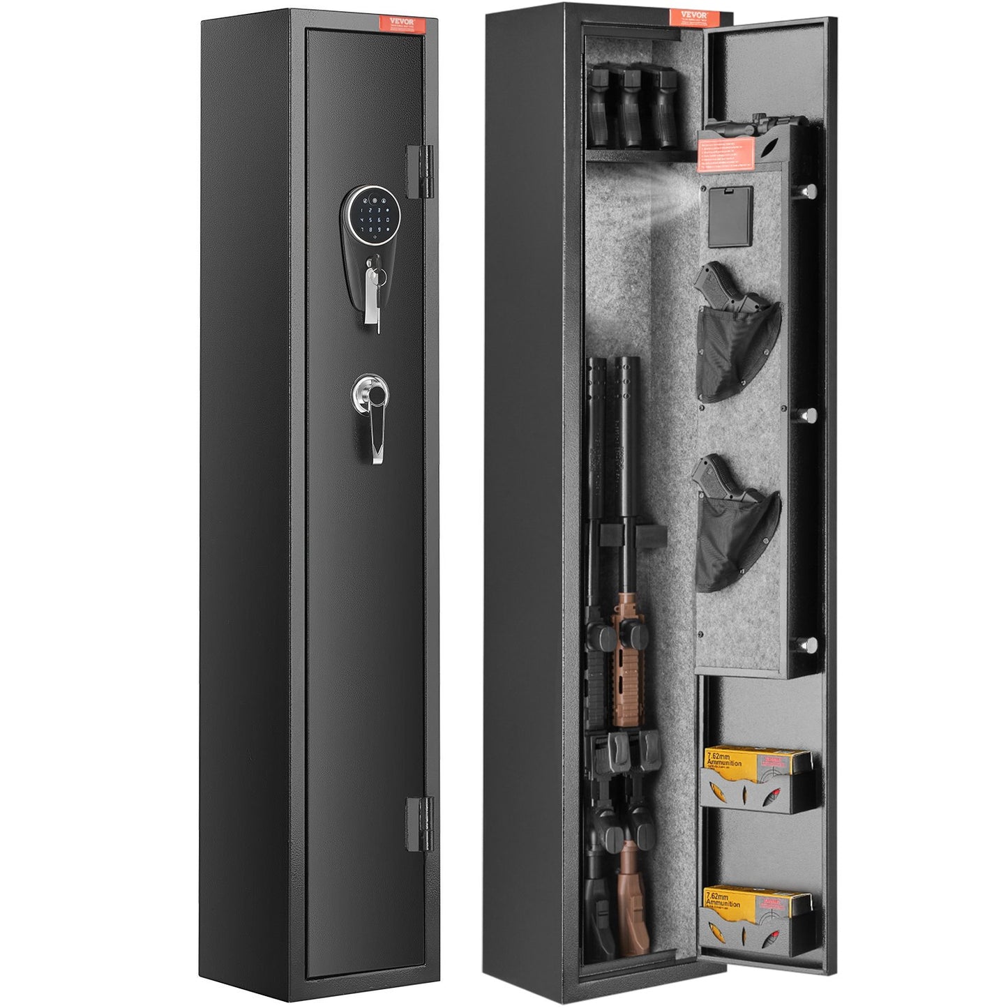 Gun Safe Rifle Safe with digital keypad and lock for 3 rifles and 4 pistols