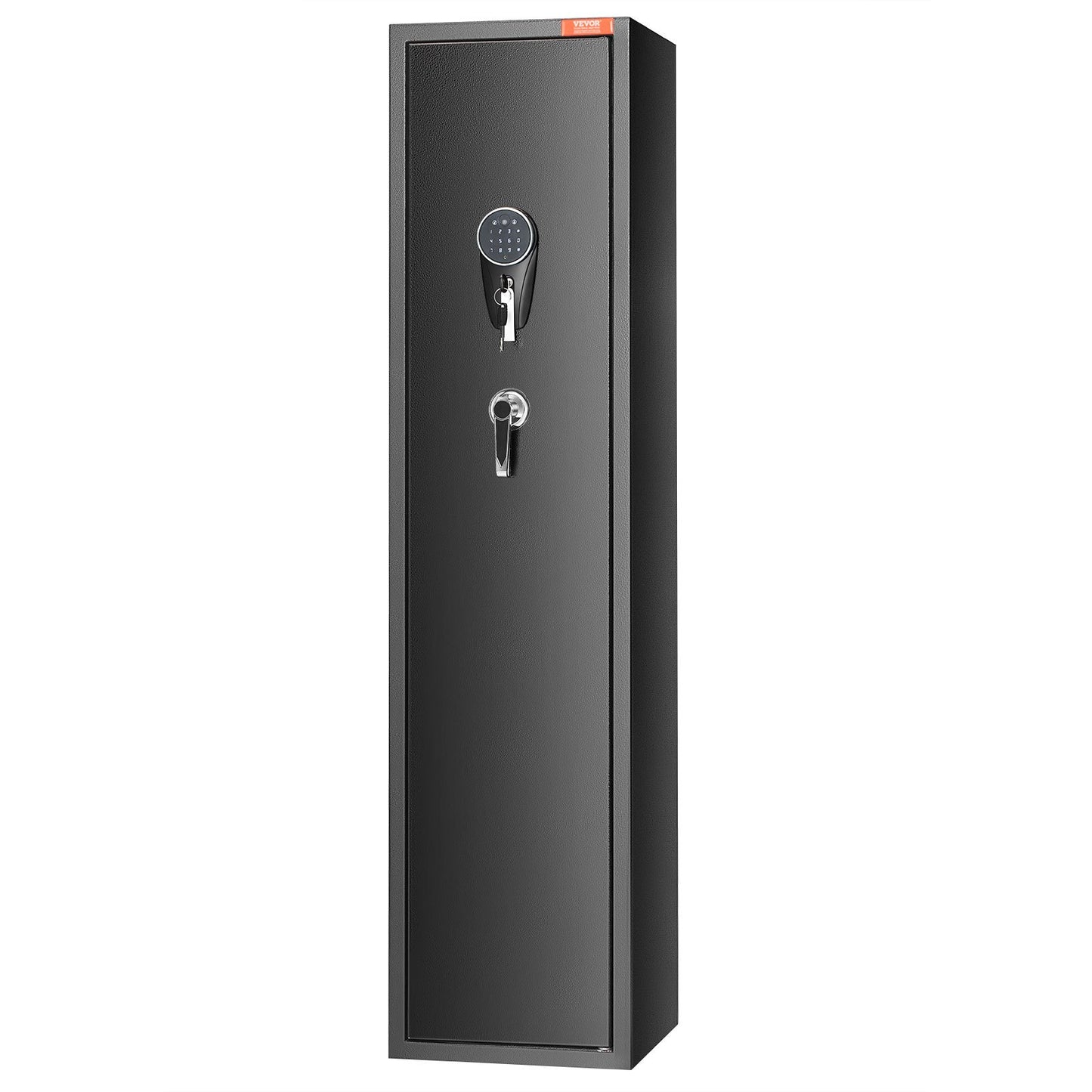 7-8 Rifles Gun Cabinet, Rifle Cabinet with Digital Keypad and Lock, Shotgun Gun Storage Cabinet with Built-in Storage Cabinet, Removable Storage Shelf for Home-Length Weapons and Pistols