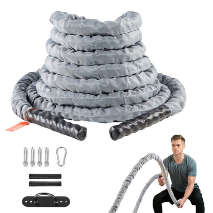 Battle Rope 1.5" 30Ft Gym Workout Strength Training Training Fitness Rope