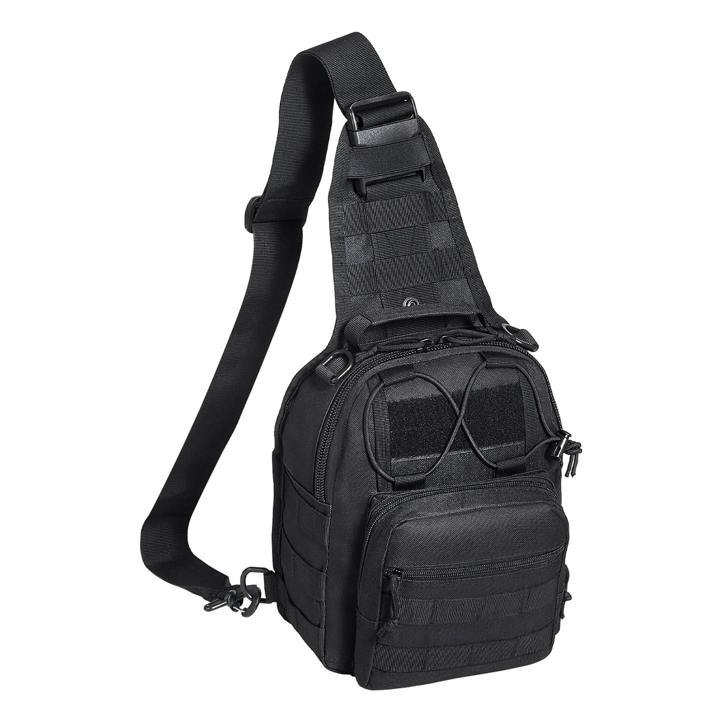 Tactical Sling Bag 10L Military Rover Shoulder Sling Backpack Black