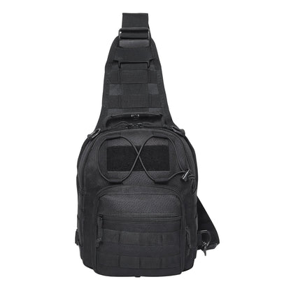 Tactical Sling Bag 10L Military Rover Shoulder Sling Backpack Black