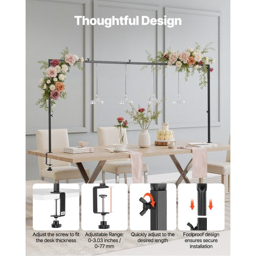 Overboard Stand Arc Frame 28-98 inch Length Adjustable Clamp Decor | EU
