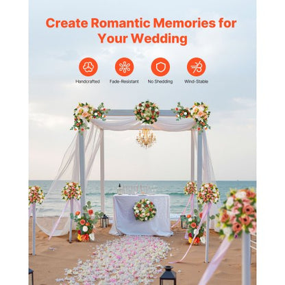 Freestanding Flower Arrangements for Weddings Flower Decorations 4 pcs | EU