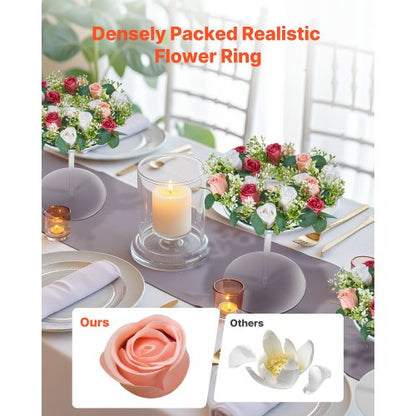 Artificial Rose Wreaths for Wedding Arrangements Centerpiece 10 PCS | EU