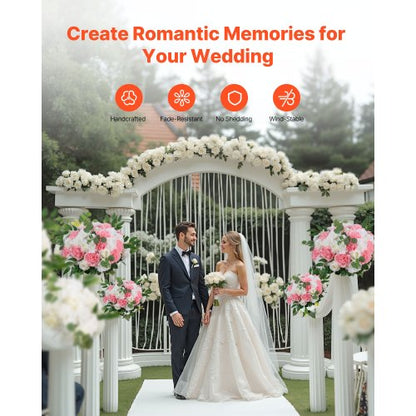 Flower balls for wedding table decorations Flower bouquet Pink + White 10 PCS | EU