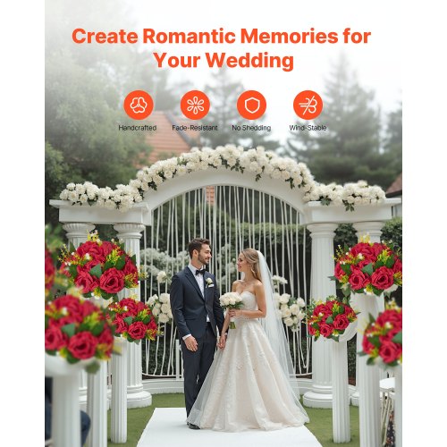 Flower balls for wedding table decorations Artificial flowers 10 pcs | EU