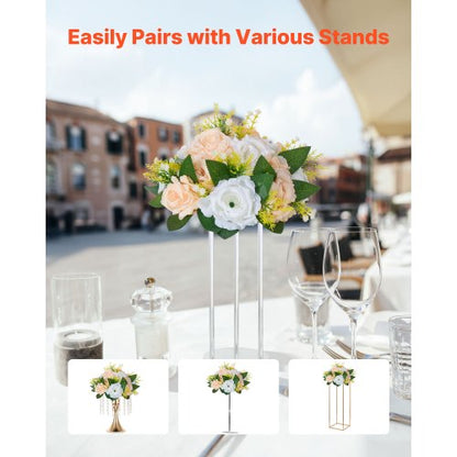 Flower balls for wedding table decorations Artificial flower bouquet Champagne 10 pcs | EU