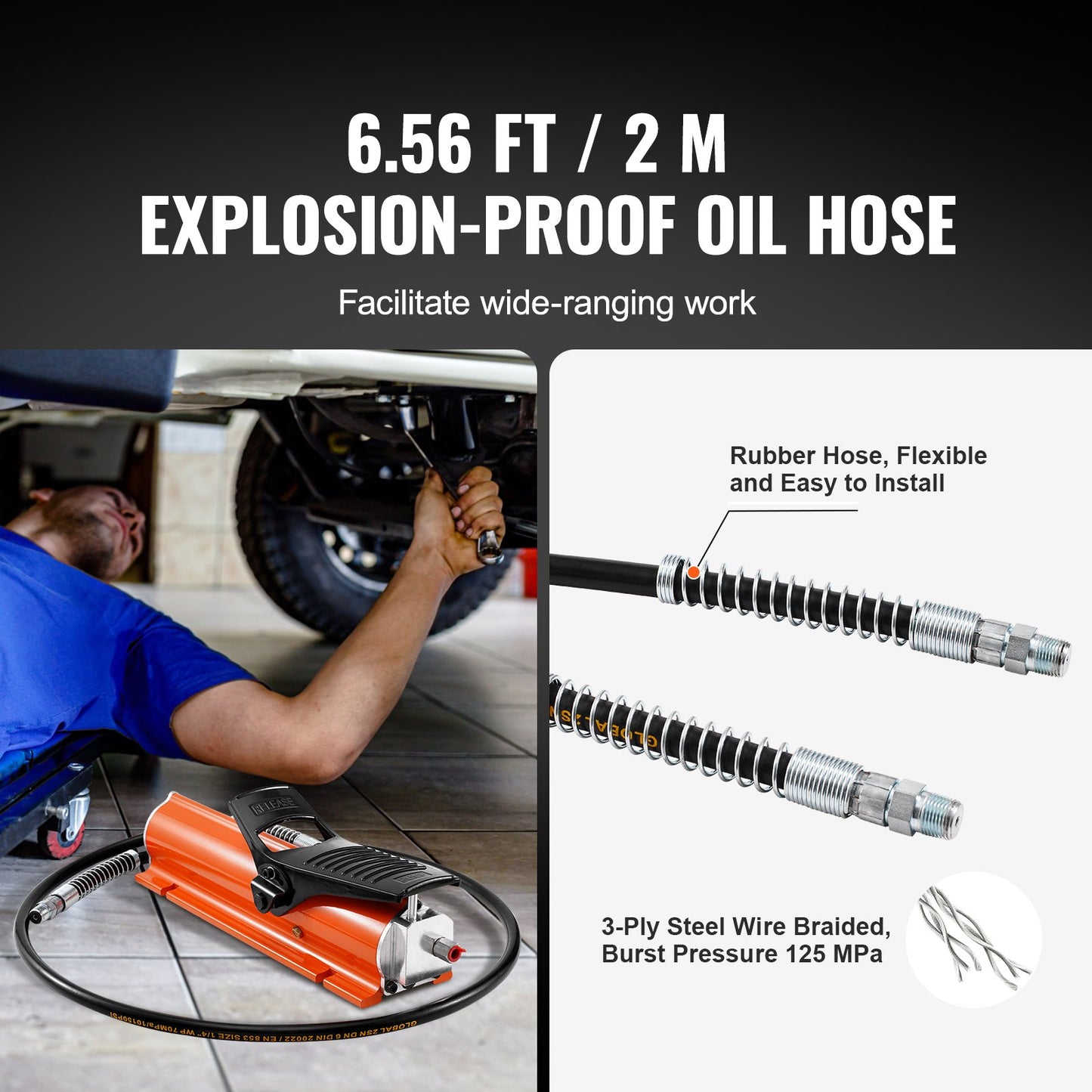 Air Hydraulic Air Pump Air Operated Foot Pump 10,000 PSI Frame Machine Pump