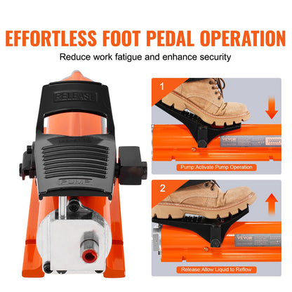 Air Hydraulic Air Pump Air Operated Foot Pump 10,000 PSI Frame Machine Pump