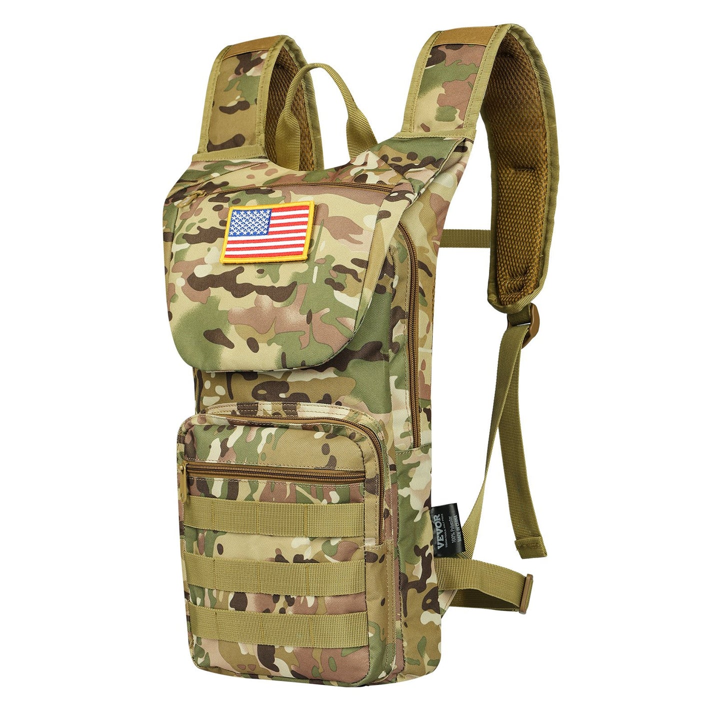 Tactical Molle Hydration Pack Ryggsäck 3L TPU Water Bladder Cykling Vandring