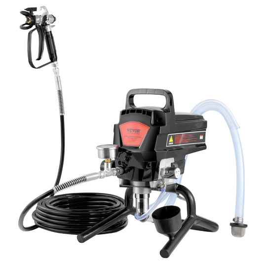 Stand Airless färgspruta, 950W 3000PSI högeffektiv elektrisk högtrycksspruta, fin och jämn målningseffekt, handhållna färgsprutor för heminredning och exteriör möbler och staket