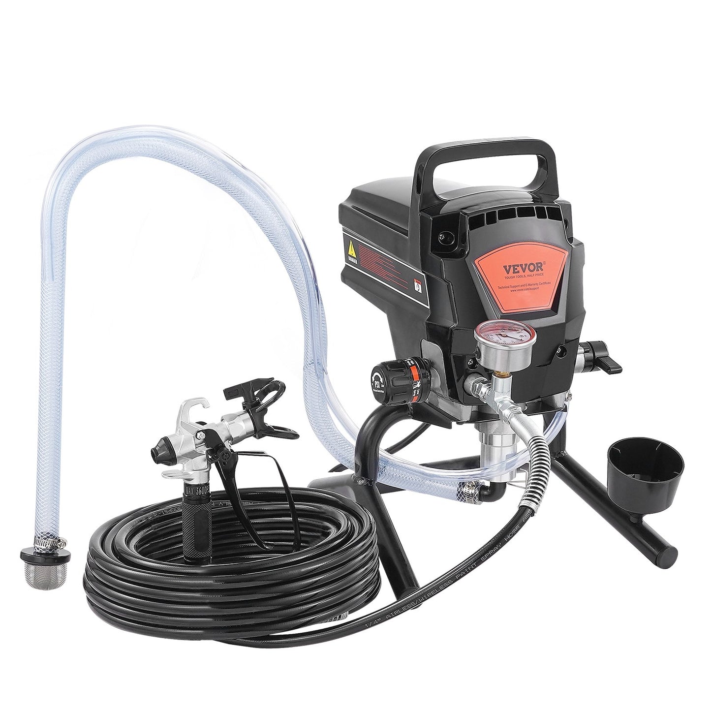 Stand Airless Paint Sprayer, 950W 3000PSI High-Efficiency Electric High-Pressure Sprayer, Fine and Even Painting Effect, Handheld Paint Sprayers for Home Decor and Exterior Furniture and Fences